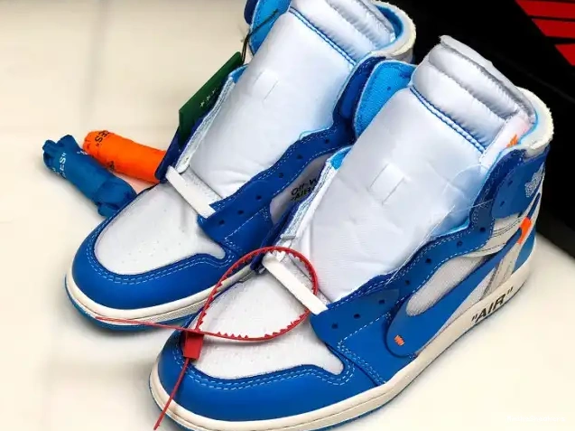 MaikeSneakers 1 UNC Air Off-White AQ0818-148 Jordan Blue Powder 0616